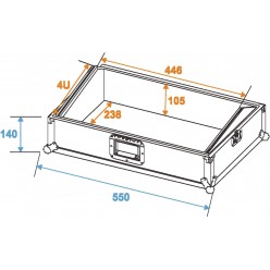 ROADINGER Mixer Case Pro MCA-19, 4U, bk